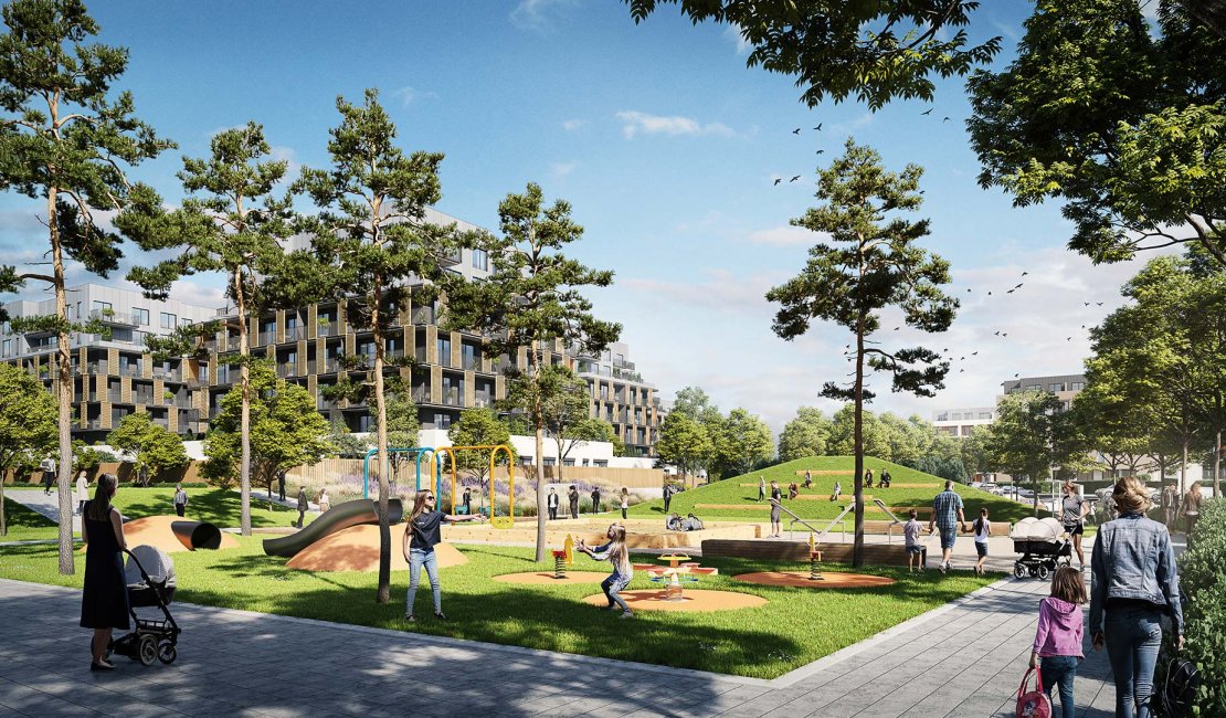 Park v zóne Viladomy bude mať 14 000 m² a poskytne priestor na oddych aj šport